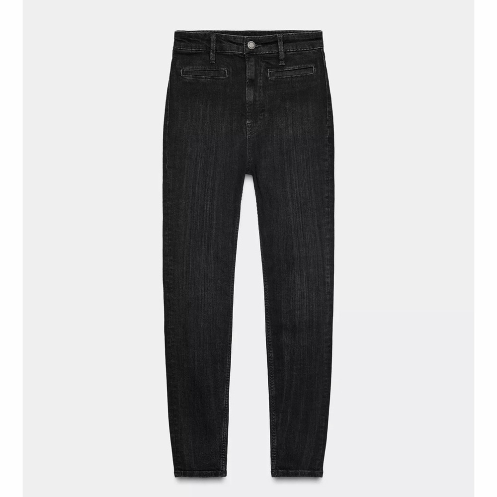 Zara Women's ZW COLLECTION HIGH WAIST SKINNY JEANS
